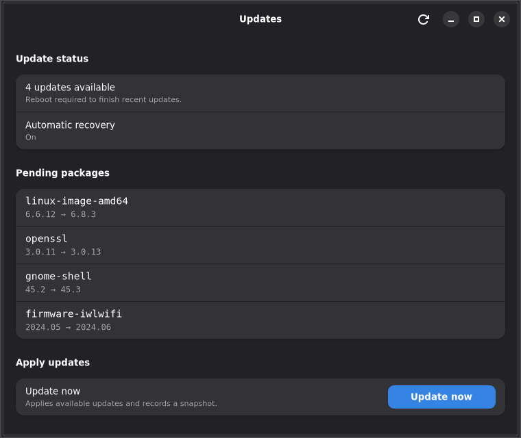 The FoundryOS Updates app