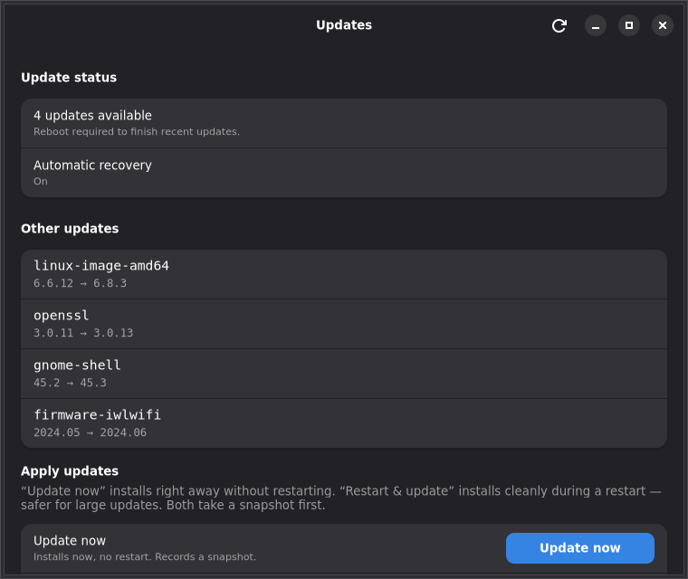 The FoundryOS Updates app